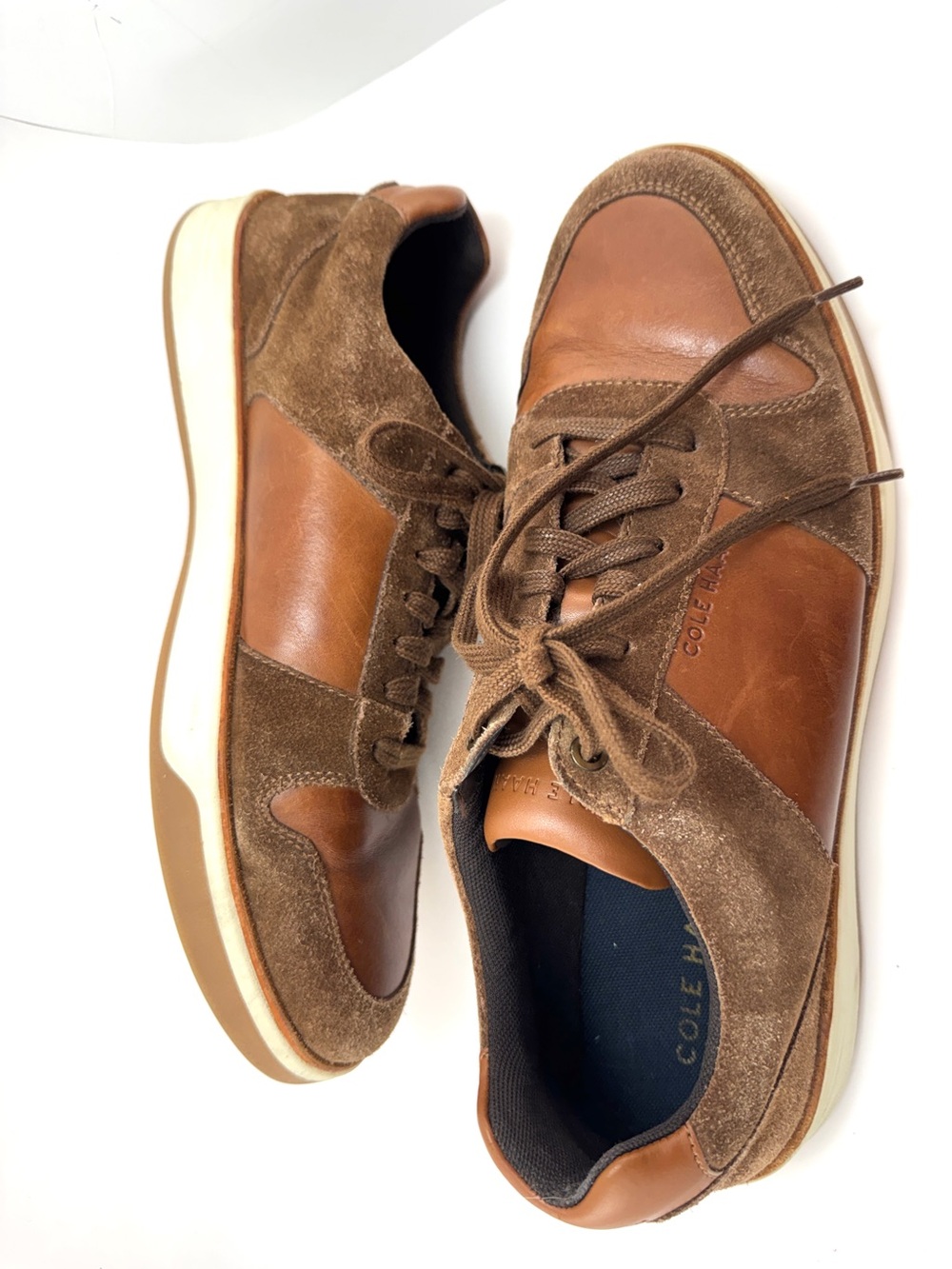 💖 Cole Haan Grand Brown/Tan Suede Sneakers, Sz 13